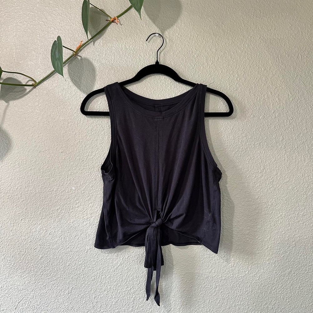 lululemon black wrap tank